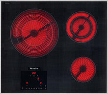 Load image into Gallery viewer, Miele KM5820 Touch Control 24″ 3D glass cooktop – 3 zones – 240v